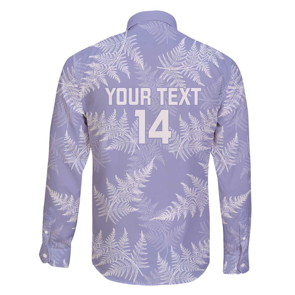 New Zealand Silver Fern Rugby Custom Family Matching Off The Shoulder Long Sleeve Dress and Hawaiian Shirt Go Aotearoa Champions Purple Version - Aussie Hoodie
