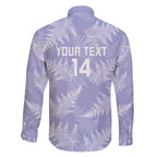 New Zealand Silver Fern Rugby Custom Family Matching Off The Shoulder Long Sleeve Dress and Hawaiian Shirt Go Aotearoa Champions Purple Version - Aussie Hoodie