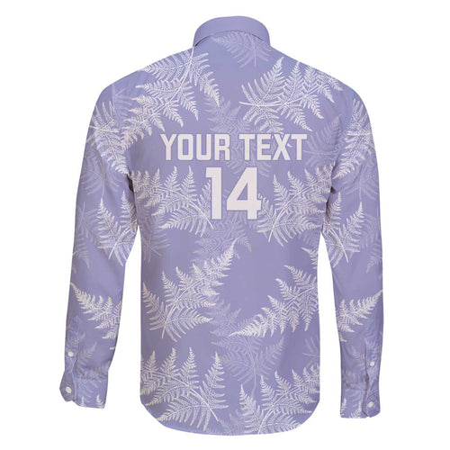 New Zealand Silver Fern Rugby Custom Family Matching Off The Shoulder Long Sleeve Dress and Hawaiian Shirt Go Aotearoa Champions Purple Version - Aussie Hoodie