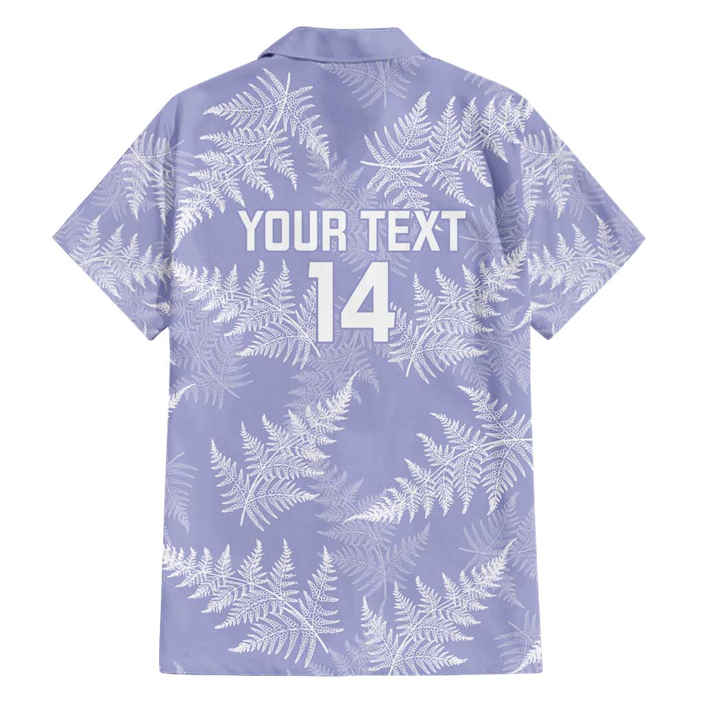 New Zealand Silver Fern Rugby Custom Family Matching Off Shoulder Maxi Dress and Hawaiian Shirt Go Aotearoa Champions Purple Version - Aussie Hoodie