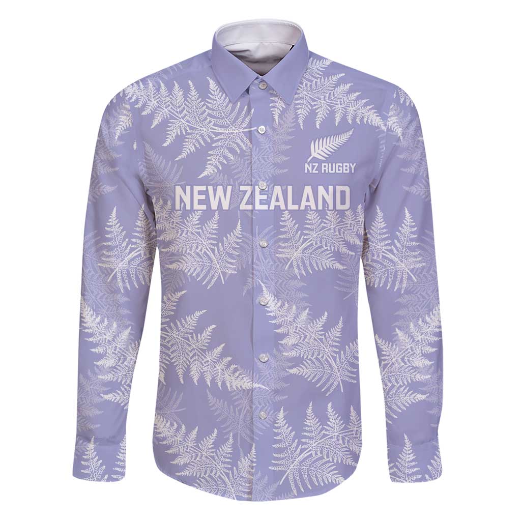 New Zealand Silver Fern Rugby Custom Family Matching Puletasi and Hawaiian Shirt Go Aotearoa Champions Purple Version - Aussie Hoodie