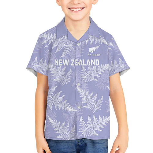 New Zealand Silver Fern Rugby Custom Family Matching Summer Maxi Dress and Hawaiian Shirt Go Aotearoa Champions Purple Version - Aussie Hoodie