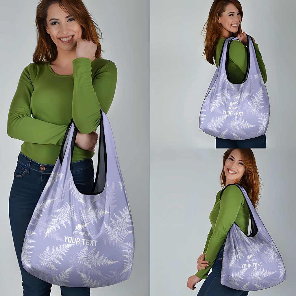 New Zealand Silver Fern Rugby Custom Grocery Bag Go Aotearoa Champions Purple Version - Aussie Hoodie