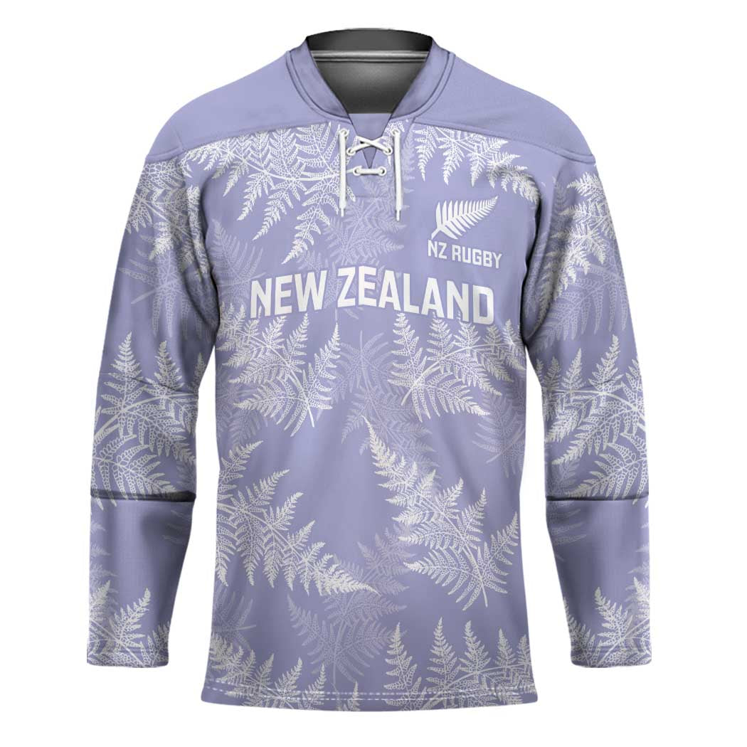 New Zealand Silver Fern Rugby Custom Hockey Jersey Go Aotearoa Champions Purple Version - Aussie Hoodie