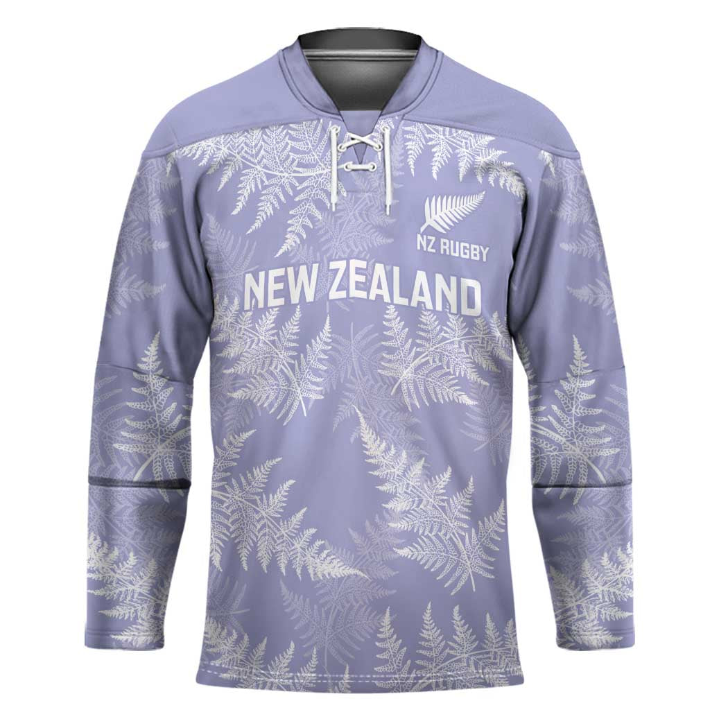 New Zealand Silver Fern Rugby Custom Hockey Jersey Go Aotearoa Champions Purple Version - Aussie Hoodie