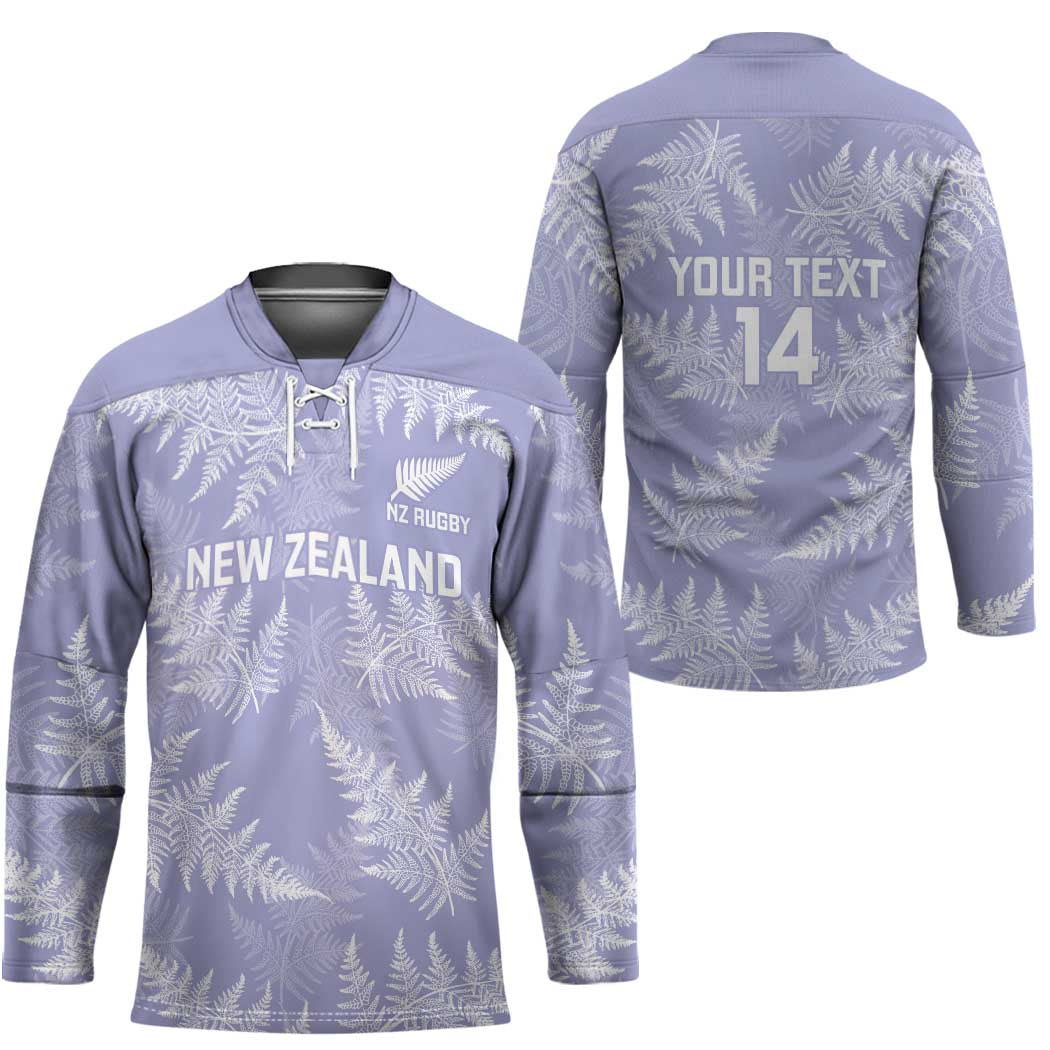 New Zealand Silver Fern Rugby Custom Hockey Jersey Go Aotearoa Champions Purple Version - Aussie Hoodie
