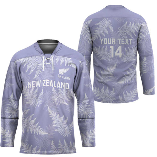 New Zealand Silver Fern Rugby Custom Hockey Jersey Go Aotearoa Champions Purple Version - Aussie Hoodie