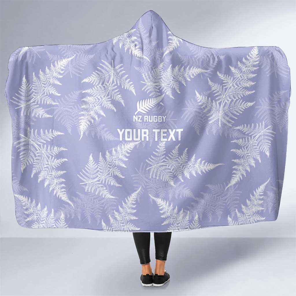 New Zealand Silver Fern Rugby Custom Hooded Blanket Go Aotearoa Champions Purple Version - Aussie Hoodie
