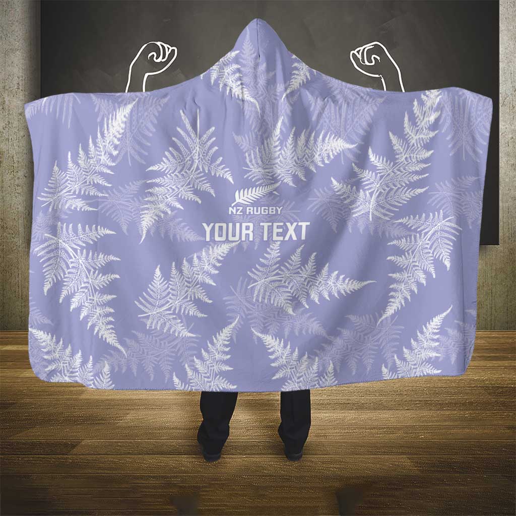 New Zealand Silver Fern Rugby Custom Hooded Blanket Go Aotearoa Champions Purple Version - Aussie Hoodie