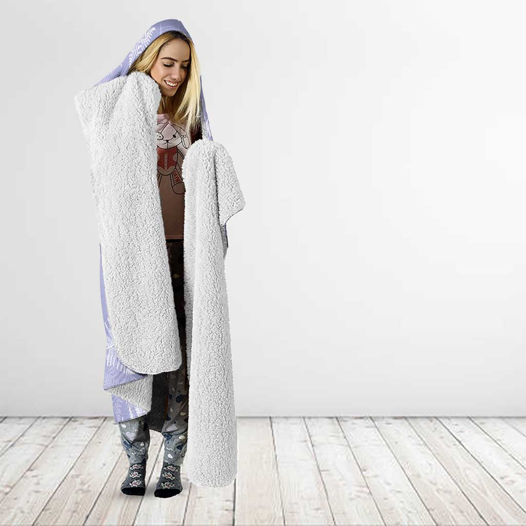 New Zealand Silver Fern Rugby Custom Hooded Blanket Go Aotearoa Champions Purple Version - Aussie Hoodie