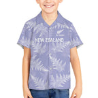 New Zealand Silver Fern Rugby Custom Kid Hawaiian Shirt Go Aotearoa Champions Purple Version - Aussie Hoodie