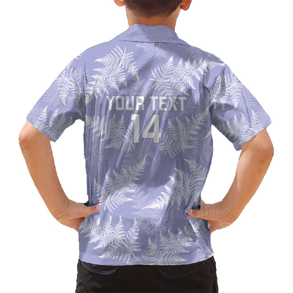 New Zealand Silver Fern Rugby Custom Kid Hawaiian Shirt Go Aotearoa Champions Purple Version - Aussie Hoodie