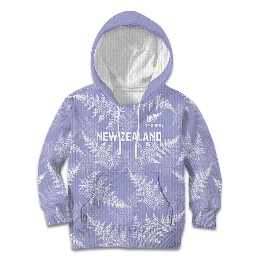 New Zealand Silver Fern Rugby Custom Kid Hoodie Go Aotearoa Champions Purple Version - Aussie Hoodie