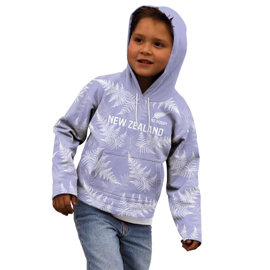 New Zealand Silver Fern Rugby Custom Kid Hoodie Go Aotearoa Champions Purple Version - Aussie Hoodie