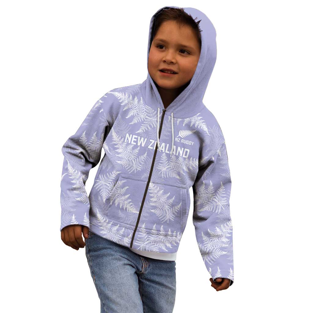New Zealand Silver Fern Rugby Custom Kid Hoodie Go Aotearoa Champions Purple Version - Aussie Hoodie