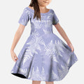 New Zealand Silver Fern Rugby Custom Kid Short Sleeve Dress Go Aotearoa Champions Purple Version - Aussie Hoodie