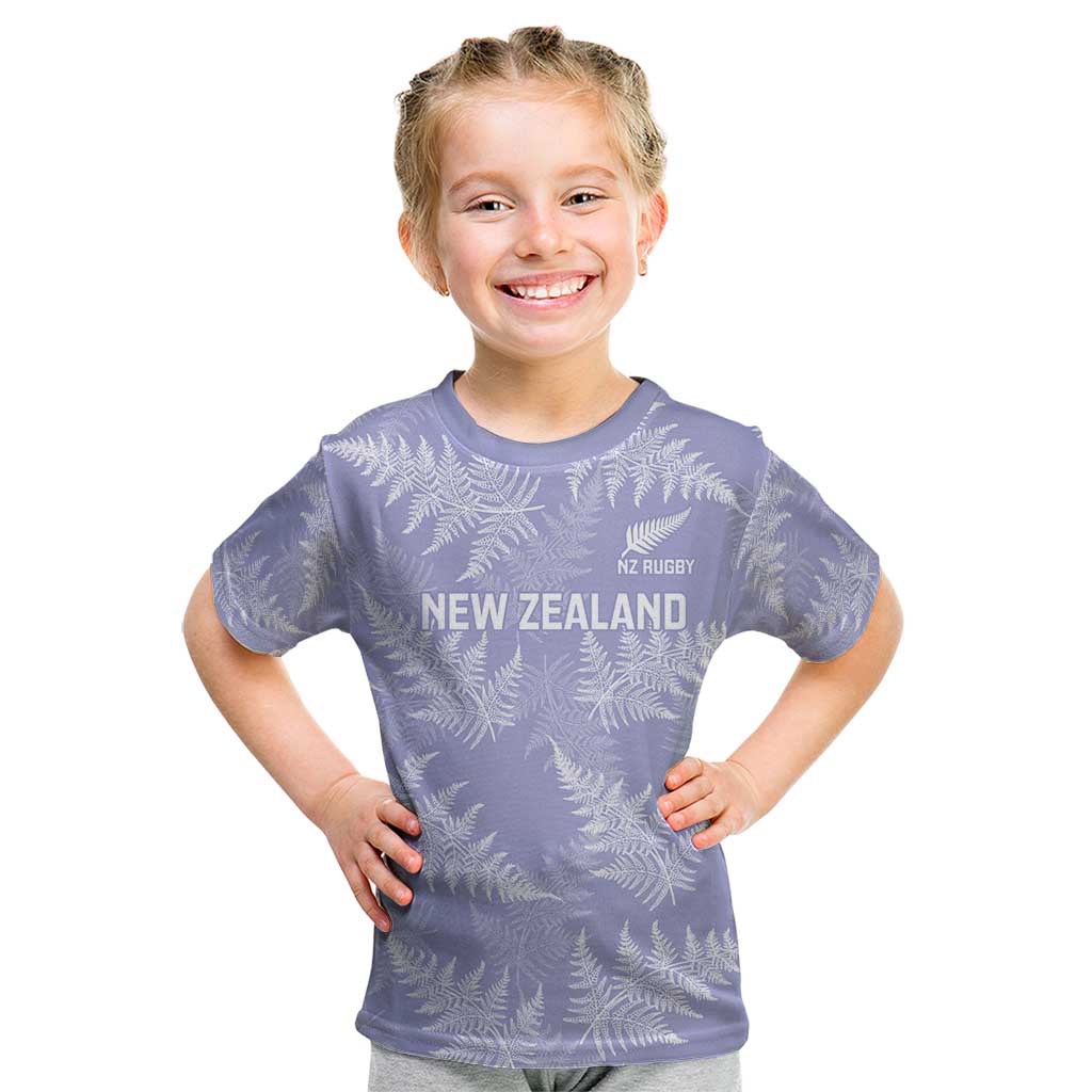 New Zealand Silver Fern Rugby Custom Kid T Shirt Go Aotearoa Champions Purple Version - Aussie Hoodie