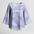 New Zealand Silver Fern Rugby Custom Kimono Sleeve Blouse Go Aotearoa Champions Purple Version - Aussie Hoodie