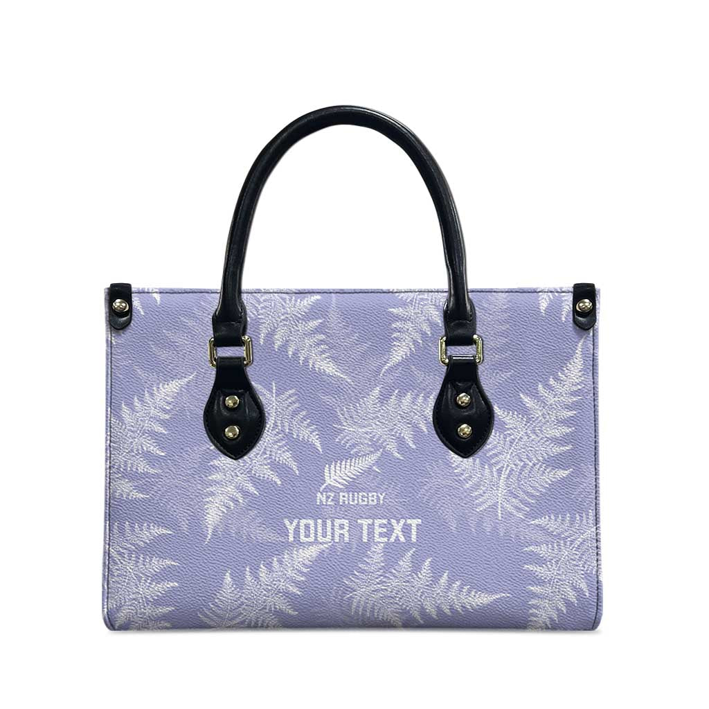 New Zealand Silver Fern Rugby Custom Leather Bag Go Aotearoa Champions Purple Version - Aussie Hoodie