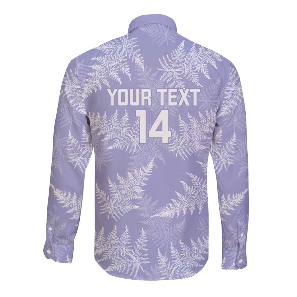 New Zealand Silver Fern Rugby Custom Long Sleeve Button Shirt Go Aotearoa Champions Purple Version - Aussie Hoodie