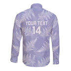New Zealand Silver Fern Rugby Custom Long Sleeve Button Shirt Go Aotearoa Champions Purple Version - Aussie Hoodie