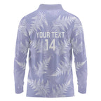 New Zealand Silver Fern Rugby Custom Long Sleeve Polo Shirt Go Aotearoa Champions Purple Version - Aussie Hoodie