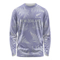 New Zealand Silver Fern Rugby Custom Long Sleeve Shirt Go Aotearoa Champions Purple Version - Aussie Hoodie