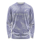 New Zealand Silver Fern Rugby Custom Long Sleeve Shirt Go Aotearoa Champions Purple Version - Aussie Hoodie