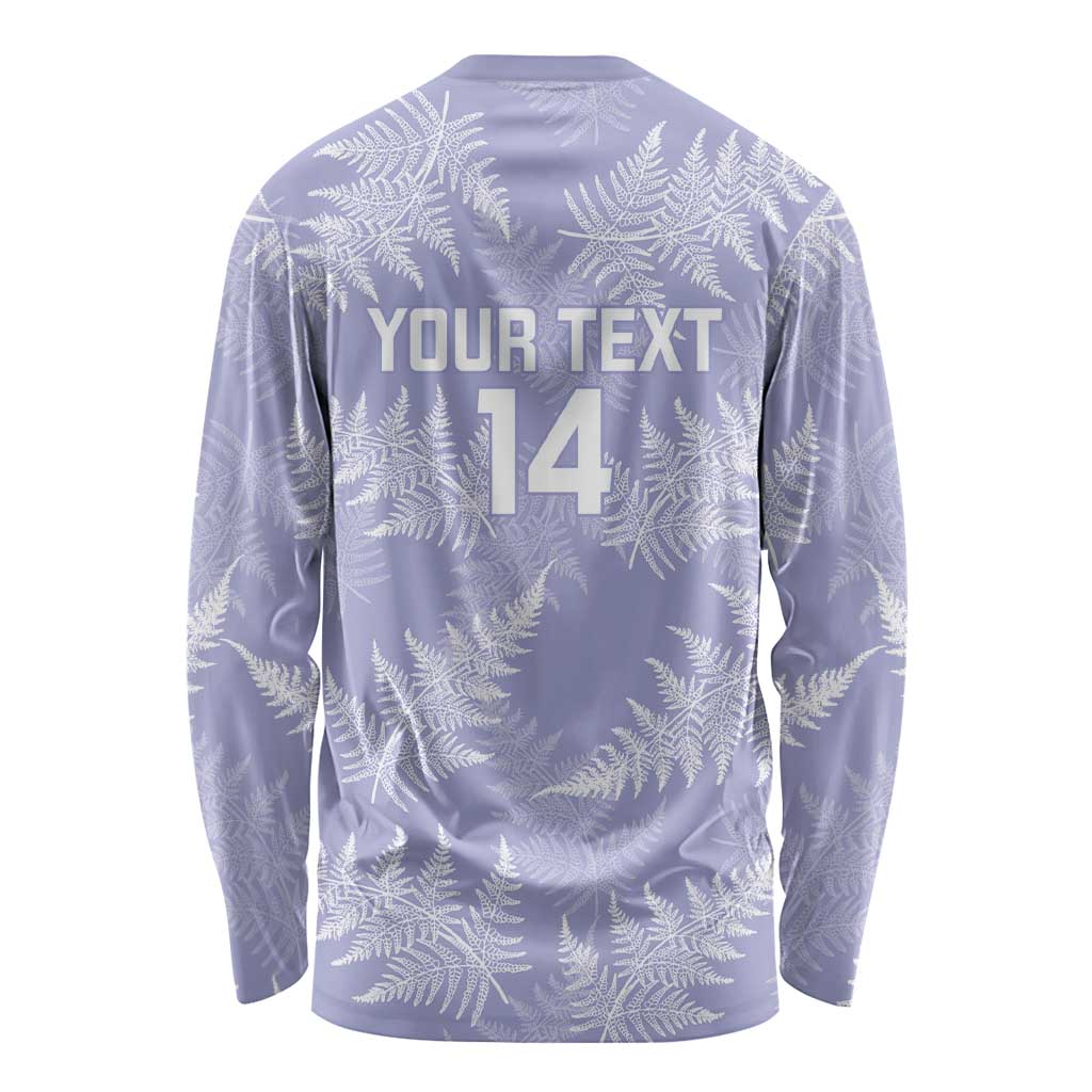New Zealand Silver Fern Rugby Custom Long Sleeve Shirt Go Aotearoa Champions Purple Version - Aussie Hoodie