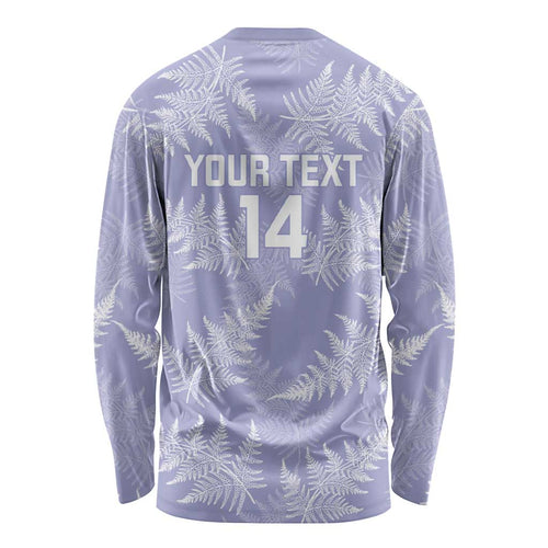New Zealand Silver Fern Rugby Custom Long Sleeve Shirt Go Aotearoa Champions Purple Version - Aussie Hoodie