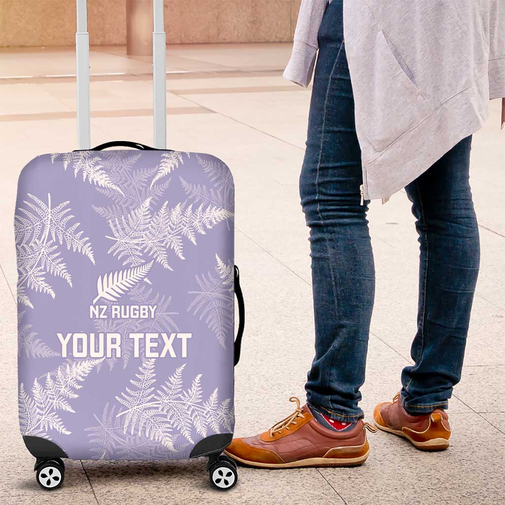 New Zealand Silver Fern Rugby Custom Luggage Cover Go Aotearoa Champions Purple Version - Aussie Hoodie