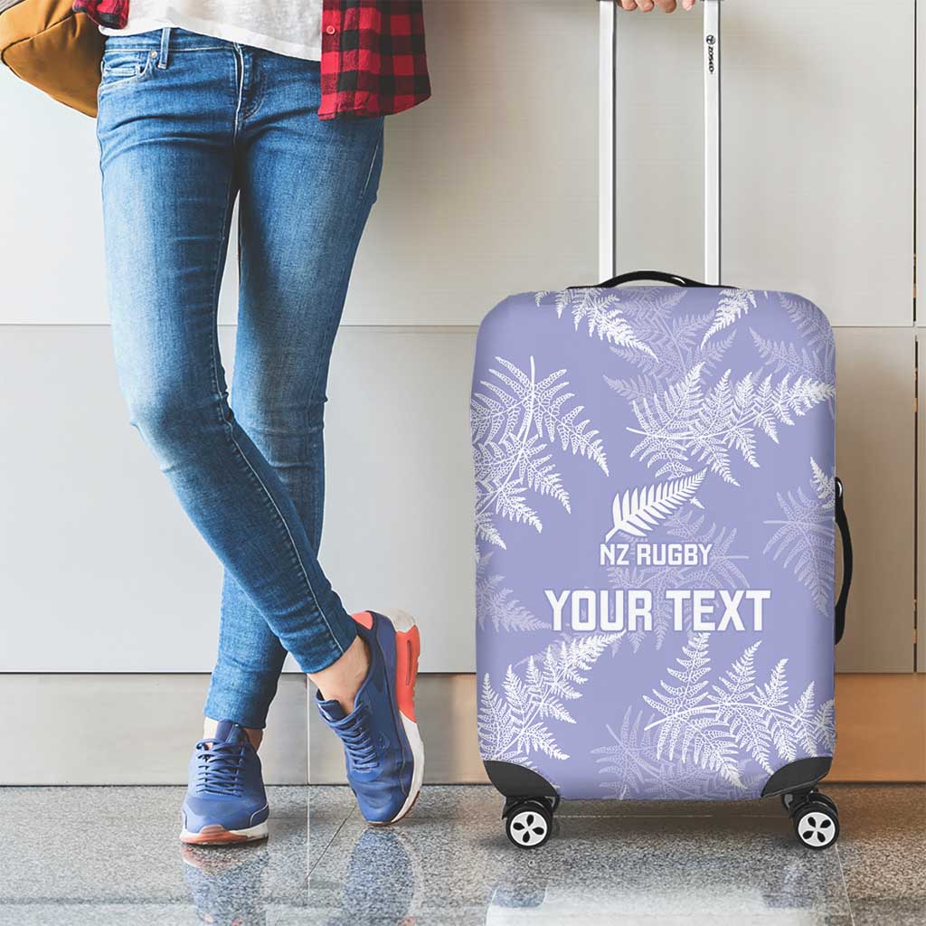 New Zealand Silver Fern Rugby Custom Luggage Cover Go Aotearoa Champions Purple Version - Aussie Hoodie
