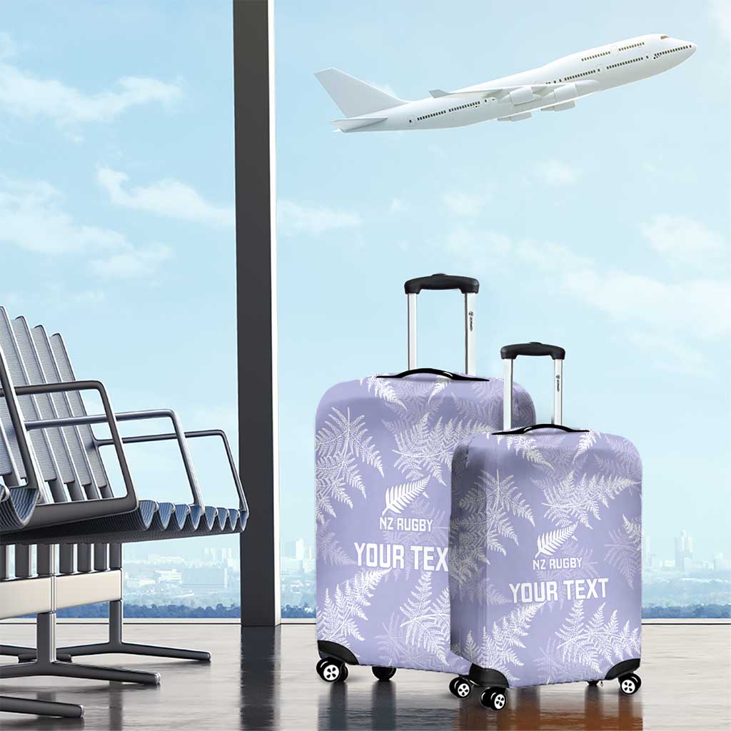 New Zealand Silver Fern Rugby Custom Luggage Cover Go Aotearoa Champions Purple Version - Aussie Hoodie