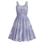 New Zealand Silver Fern Rugby Custom Midi Dress Go Aotearoa Champions Purple Version - Aussie Hoodie