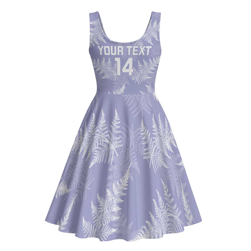 New Zealand Silver Fern Rugby Custom Midi Dress Go Aotearoa Champions Purple Version - Aussie Hoodie