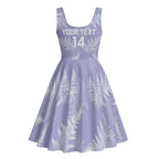 New Zealand Silver Fern Rugby Custom Midi Dress Go Aotearoa Champions Purple Version - Aussie Hoodie