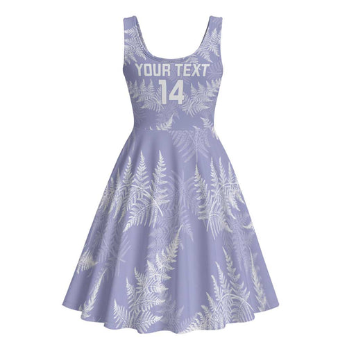 New Zealand Silver Fern Rugby Custom Midi Dress Go Aotearoa Champions Purple Version - Aussie Hoodie
