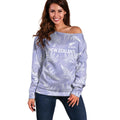New Zealand Silver Fern Rugby Custom Off Shoulder Sweater Go Aotearoa Champions Purple Version - Aussie Hoodie