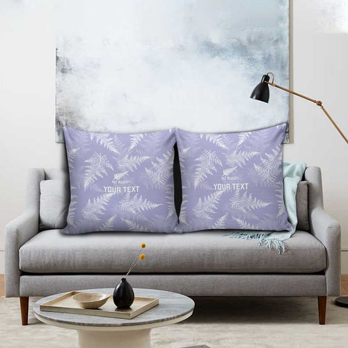 New Zealand Silver Fern Rugby Custom Pillow Cover Go Aotearoa Champions Purple Version - Aussie Hoodie