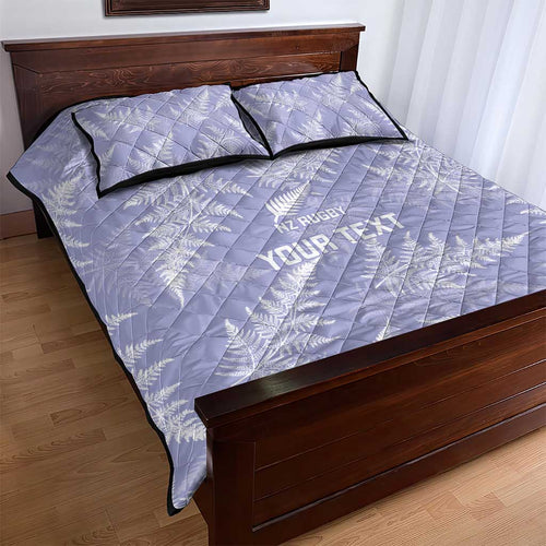 New Zealand Silver Fern Rugby Custom Quilt Bed Set Go Aotearoa Champions Purple Version - Aussie Hoodie