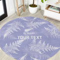New Zealand Silver Fern Rugby Custom Round Carpet Go Aotearoa Champions Purple Version - Aussie Hoodie