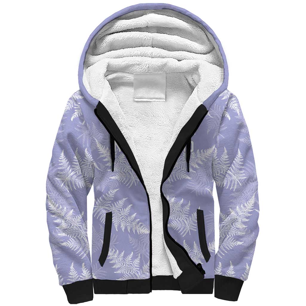 New Zealand Silver Fern Rugby Custom Sherpa Hoodie Go Aotearoa Champions Purple Version - Aussie Hoodie