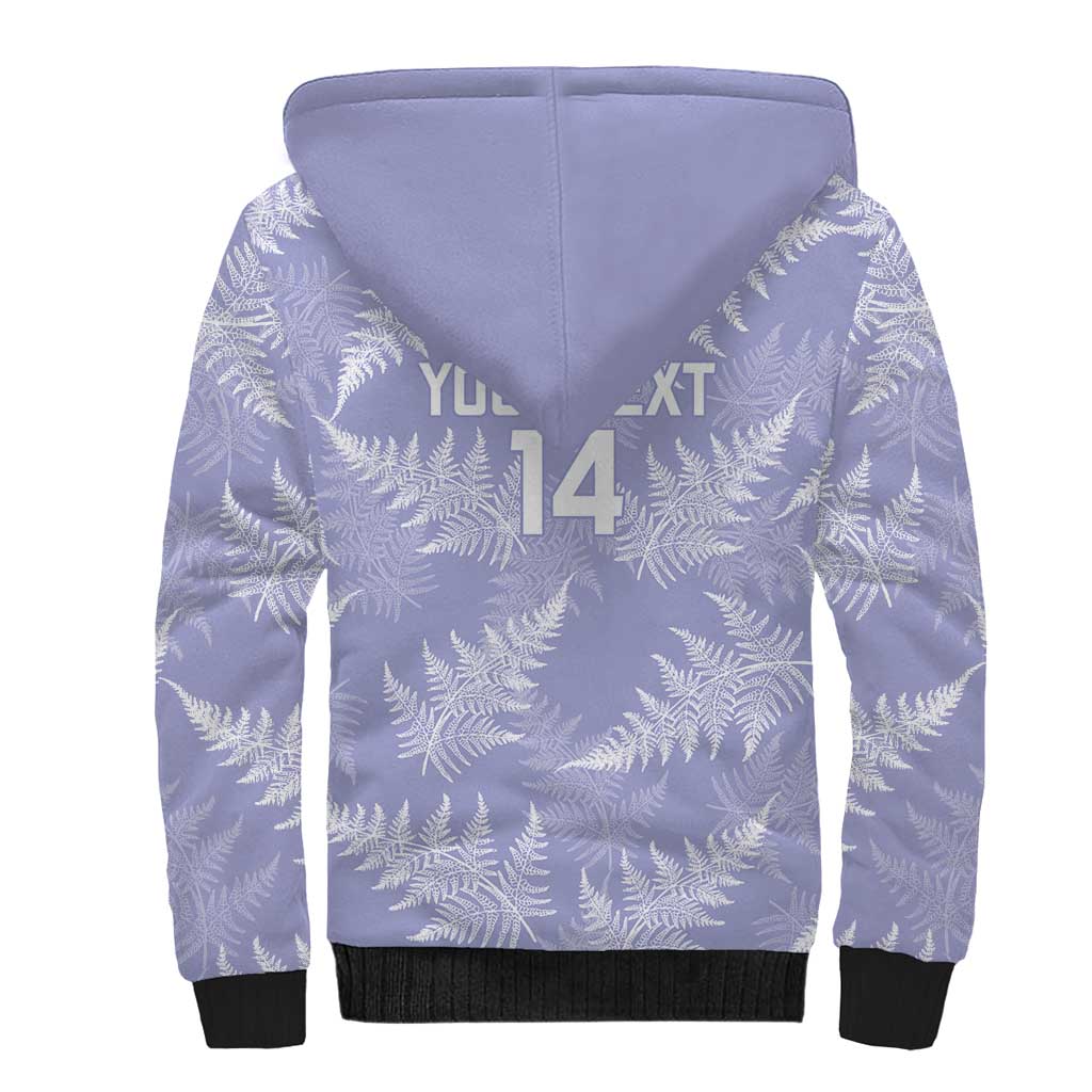 New Zealand Silver Fern Rugby Custom Sherpa Hoodie Go Aotearoa Champions Purple Version - Aussie Hoodie