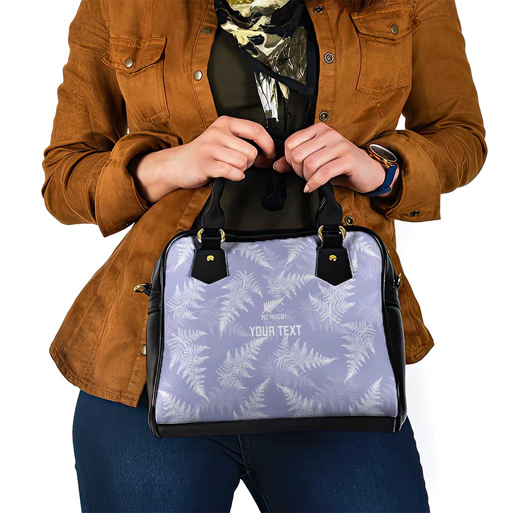 New Zealand Silver Fern Rugby Custom Shoulder Handbag Go Aotearoa Champions Purple Version - Aussie Hoodie