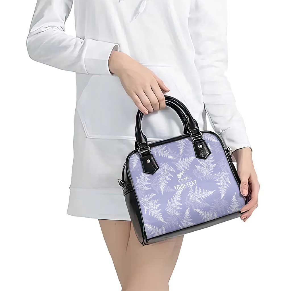New Zealand Silver Fern Rugby Custom Shoulder Handbag Go Aotearoa Champions Purple Version - Aussie Hoodie