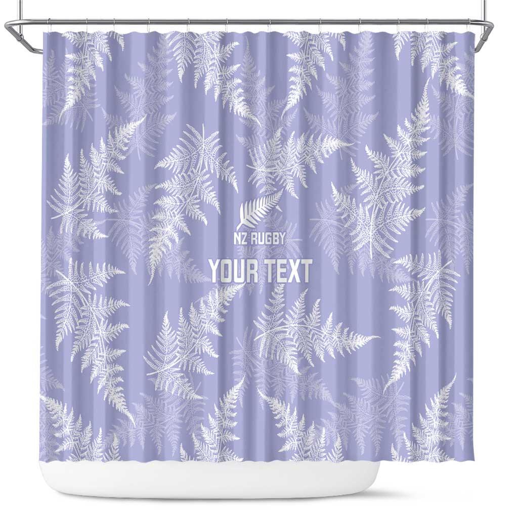 New Zealand Silver Fern Rugby Custom Shower Curtain Go Aotearoa Champions Purple Version - Aussie Hoodie