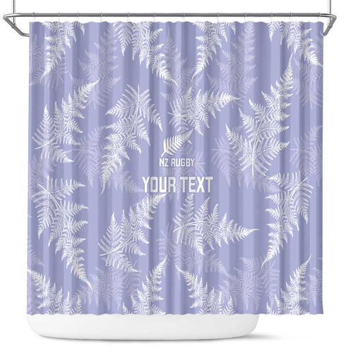 New Zealand Silver Fern Rugby Custom Shower Curtain Go Aotearoa Champions Purple Version - Aussie Hoodie