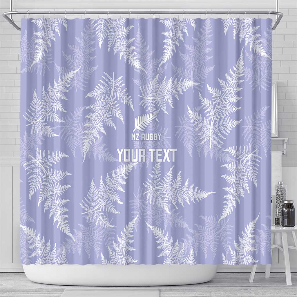 New Zealand Silver Fern Rugby Custom Shower Curtain Go Aotearoa Champions Purple Version - Aussie Hoodie