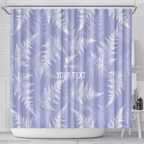 New Zealand Silver Fern Rugby Custom Shower Curtain Go Aotearoa Champions Purple Version - Aussie Hoodie