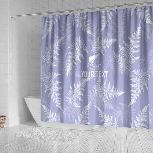 New Zealand Silver Fern Rugby Custom Shower Curtain Go Aotearoa Champions Purple Version - Aussie Hoodie